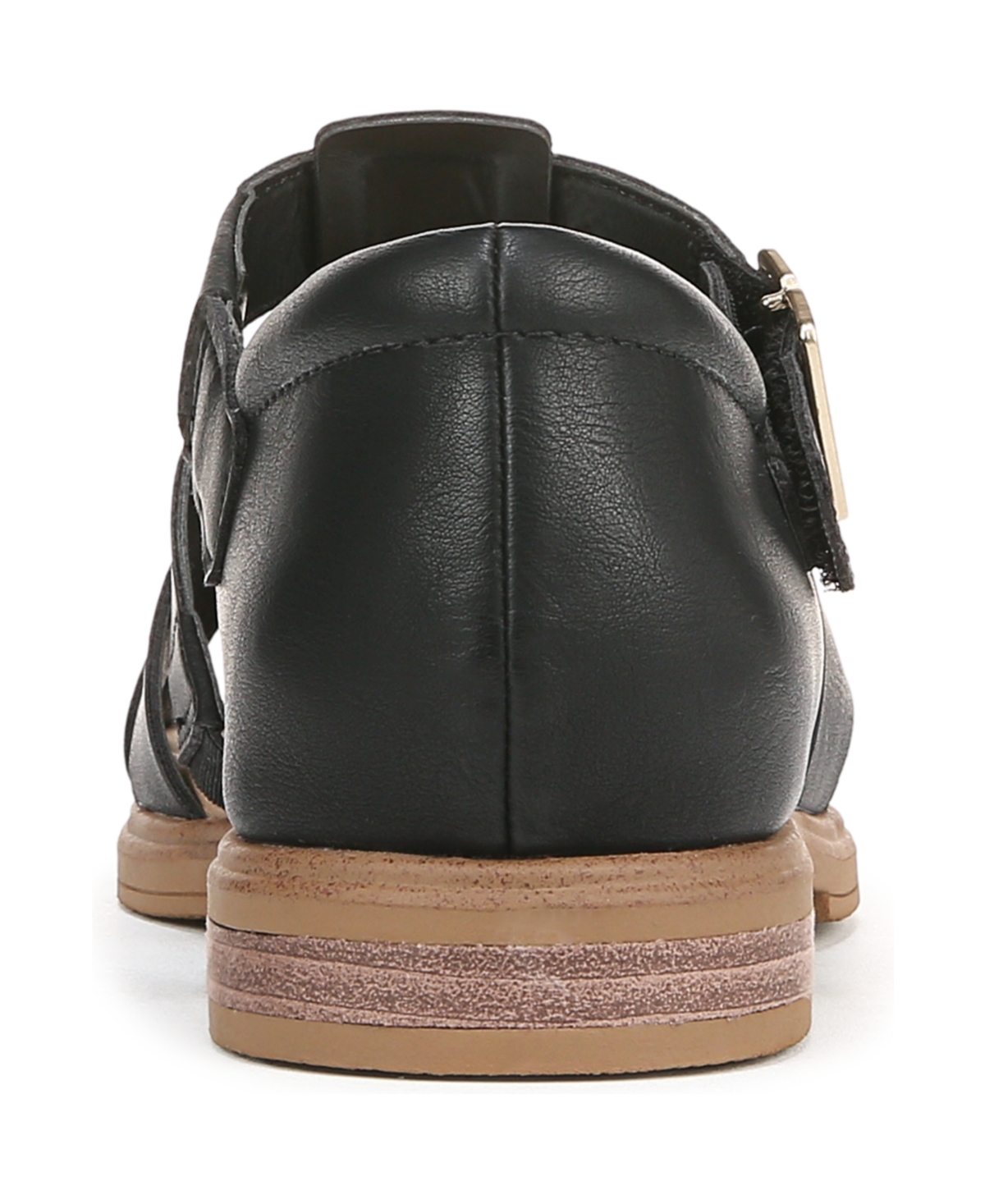 Shop Dr. Scholl's Women's Hello Seaside Fisherman Sandals In Black Faux Leather
