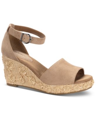 Style & Co - Women's Seleeney Raffia Wedge Sandals