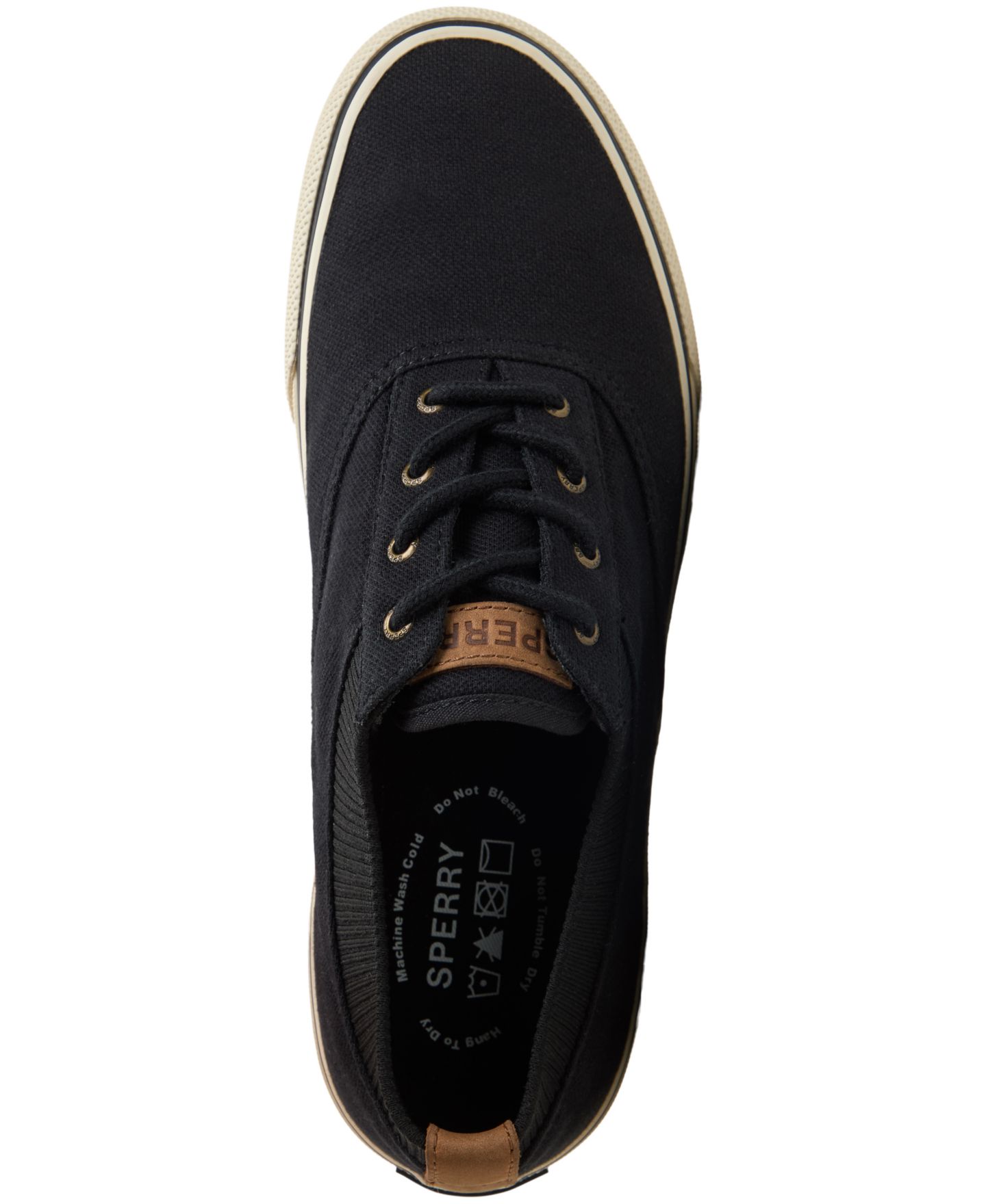 Мужские кроссовки Sperry Striper II CVO, цвет: Вязаный чёрный — фото 4