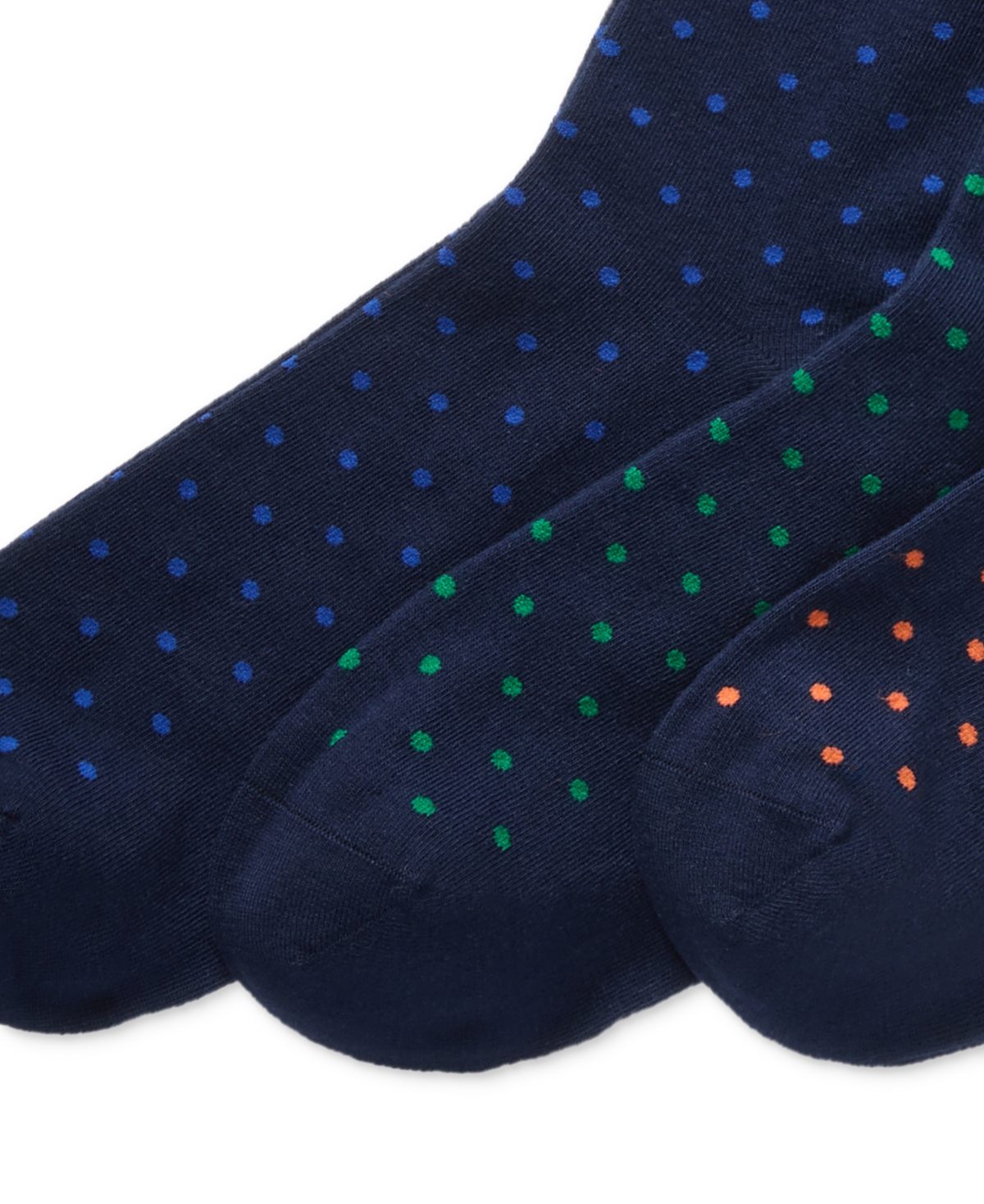Polo Ralph Lauren Men's 3-pk. Classic Dot Dress Socks In Navy,orange