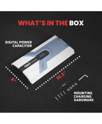 1.0 Farad Digital Power Capacitor, Blue Digital Display, 12-24V