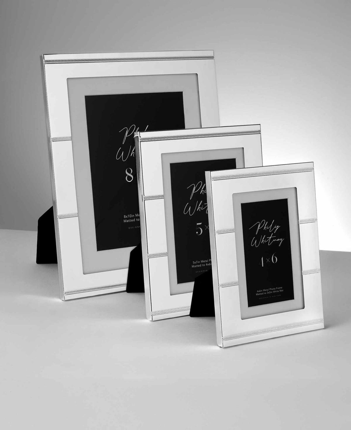 Philip Whitney Landis Metal Picture Frame, 5" X 7" In Silver