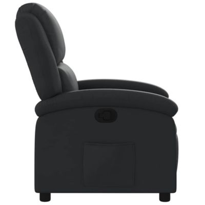 1 piece Real Leather Black Recliner Chair