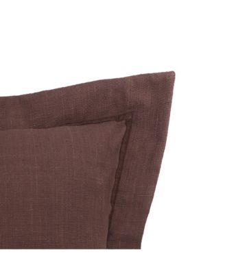 Cocoa Flange Accent Throw Pillow