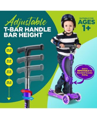 Infinity 3-Wheel Kids Scooter With LED Wheels & Comfort Seat - Leopard