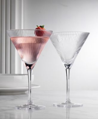 Sullivan Street Fluted Martini Glasses, Set of 4