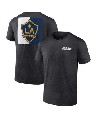 Fanatics - Men's Heather Charcoal LA Galaxy Iconic Blocked-Out T-Shirt
