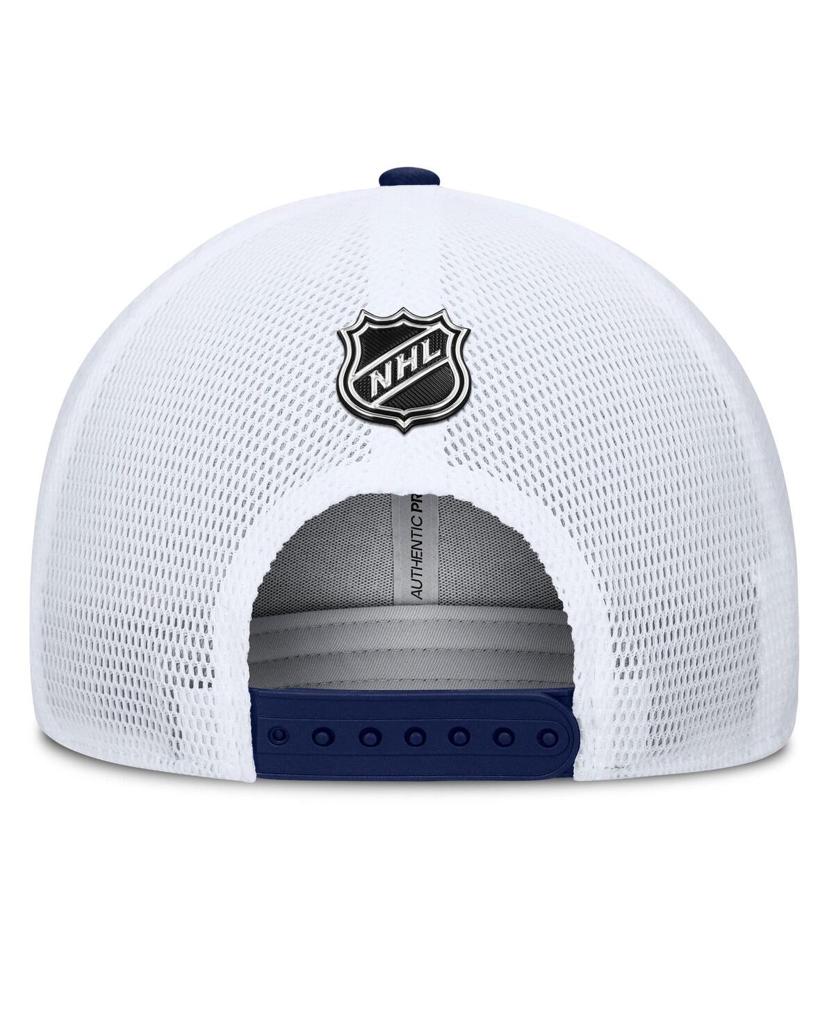 Fanatics Men's Navy/red New York Rangers Authentic Pro A-frame Rink Adjustable Hat In Navy,red