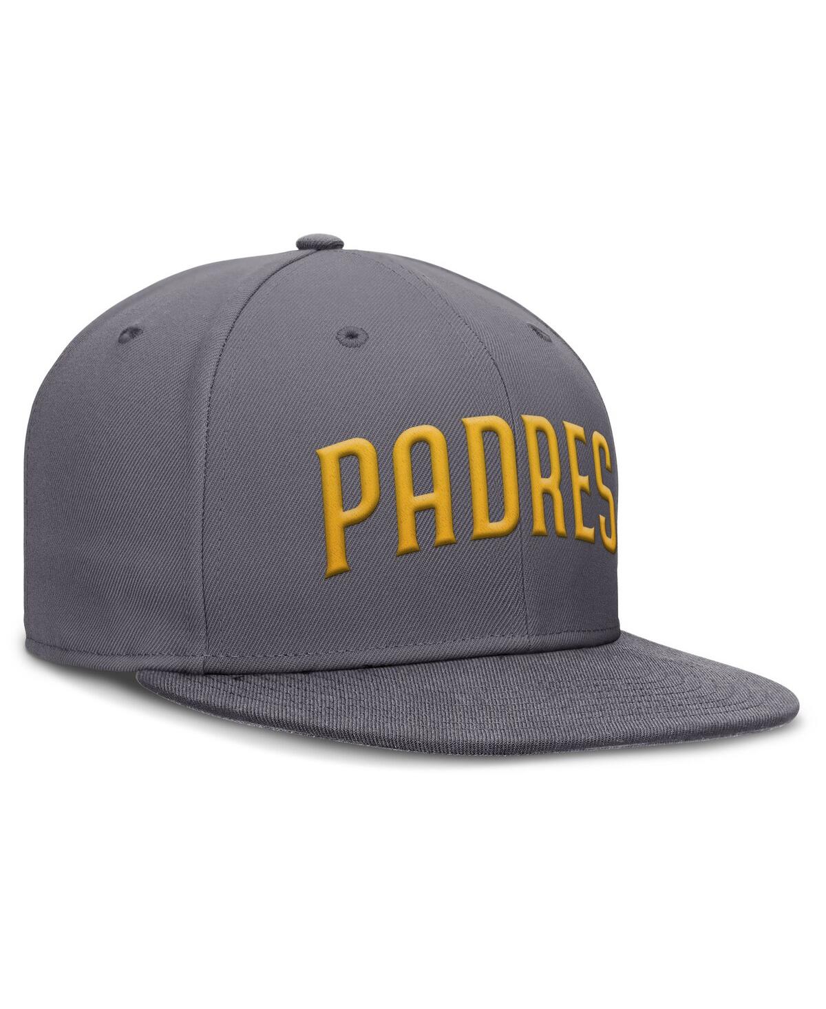 Nike Men's Gray San Diego Padres Performance True Fitted Hat In Gray