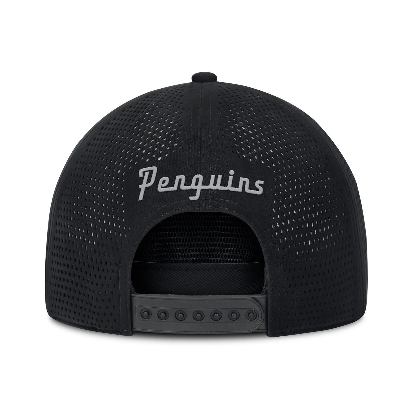 Мужская кепка Fanatics Black Pittsburgh Penguins Front Office Performance A-Frame Adjustable Hat — фото 2