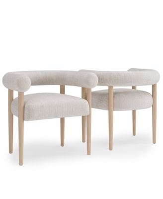 Lunare 2-Pc. Rolled Back Chair Set, Created for Macy's