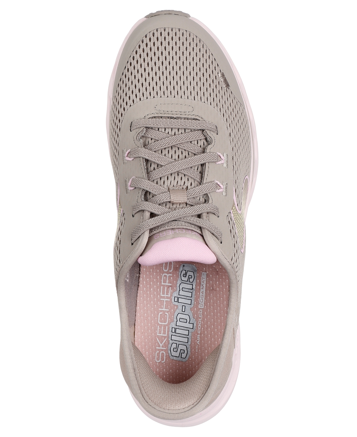 Shop Skechers Women's Go Walk Glide-step 2.0 Dani Athletic Walking Sneakers In Taupe,pink