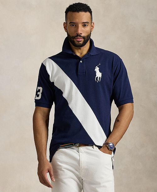 alfani Polo Ralph Lauren Men's Big & Tall Big Pony Mesh Polo Shirt Men's Fashion & Accessories