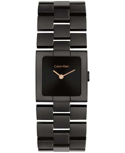 Женские часы Calvin Klein CK Meridian Black Ionic Plated Stainless Steel Bracelet Watch, 22mm
