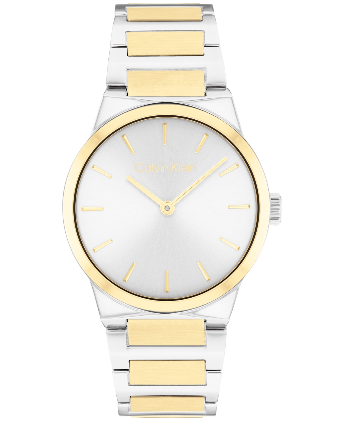Women's Ck Linear Elegance Two-Tone Bracelet Watch, 35mm - Two Tone