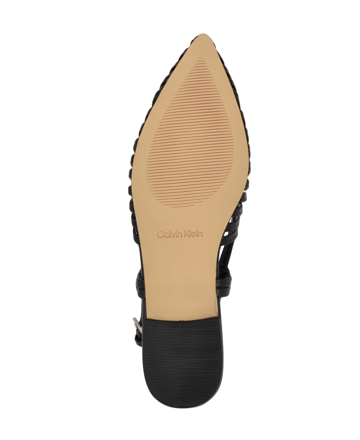 Calvin Klein Movella Slingback Kitten Heel Pump In Black