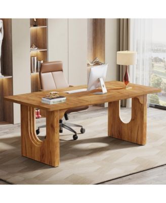 Modern Executive Desk, 70.9" Large Office Computer Desk, Meeting Room Table, Simple Workstation Business Furniture for Home Office