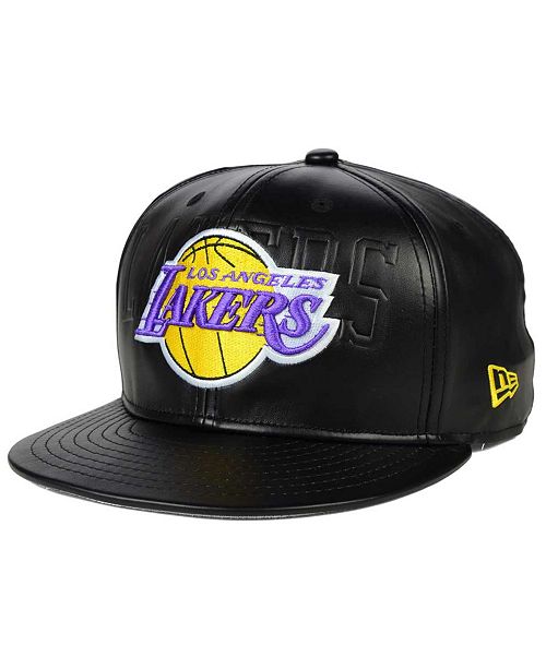New Era Los Angeles Lakers Hwc Faux Leather Shadow 9fifty Snapback Cap Reviews Sports Fan Shop By Lids Men Macy S