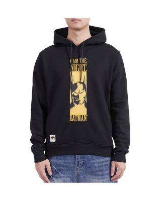 Men's Black Batman Comics I Am The Night Pullover Hoodie