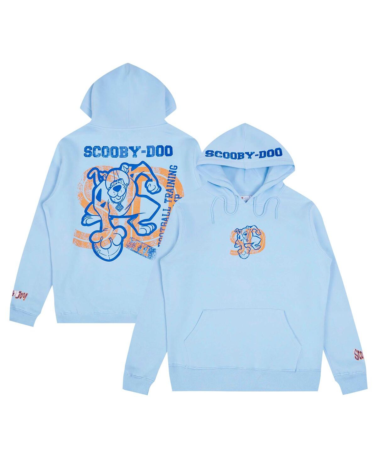 Men's Light Blue Scooby-Doo Football Training Camp Pullover Hoodie - Light Blue