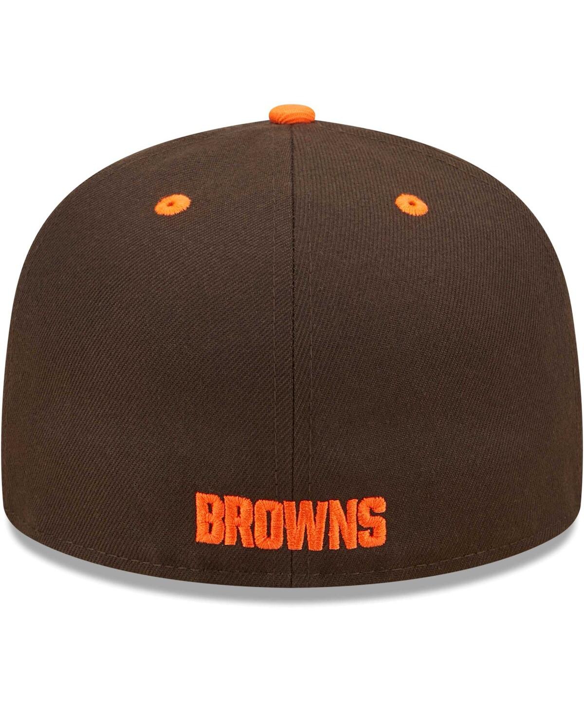 New Era Men's Brown/Orange Cleveland Browns Flipside 2Tone 59FIFTY Fitted Hat
