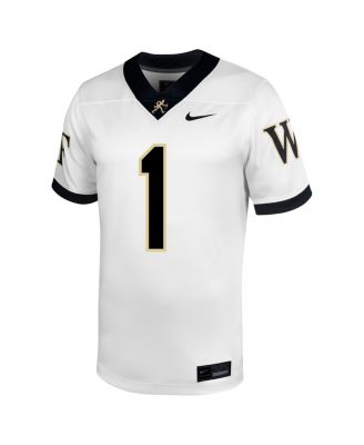 Men's 1 White Wake Forest Demon Deacons Untouchable Football Jersey