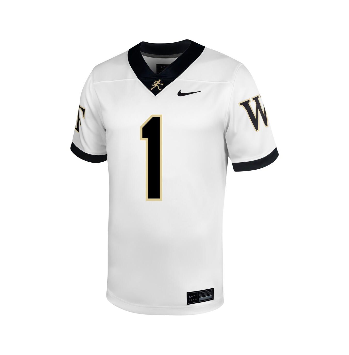 Мужской топ Nike 1 White Wake Forest Demon Deacons Untouchable Football Jersey — фото 2