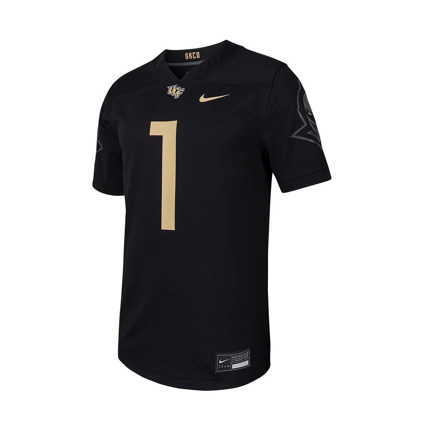 Мужской топ Nike 1 Black UCF Knights Untouchable Replica Football Jersey — фото 3