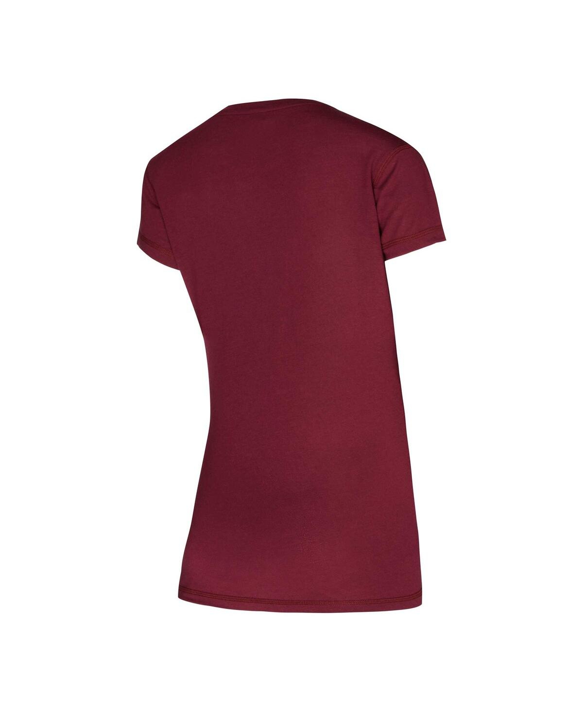 Concepts Sport Women's Colorado Avalanche Vector T-shirt Pants Sleep Set In Burgundy,black