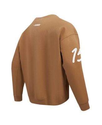 Men's Patrick Mahomes Brown Kansas City Chiefs Pullover Crewneck Sweatshirt