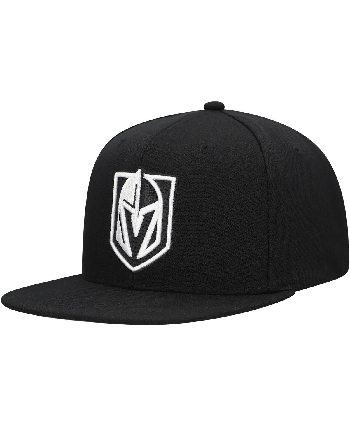 Mitchell & Ness Men's Black Vegas Golden Knights Team Snapback Hat In Black