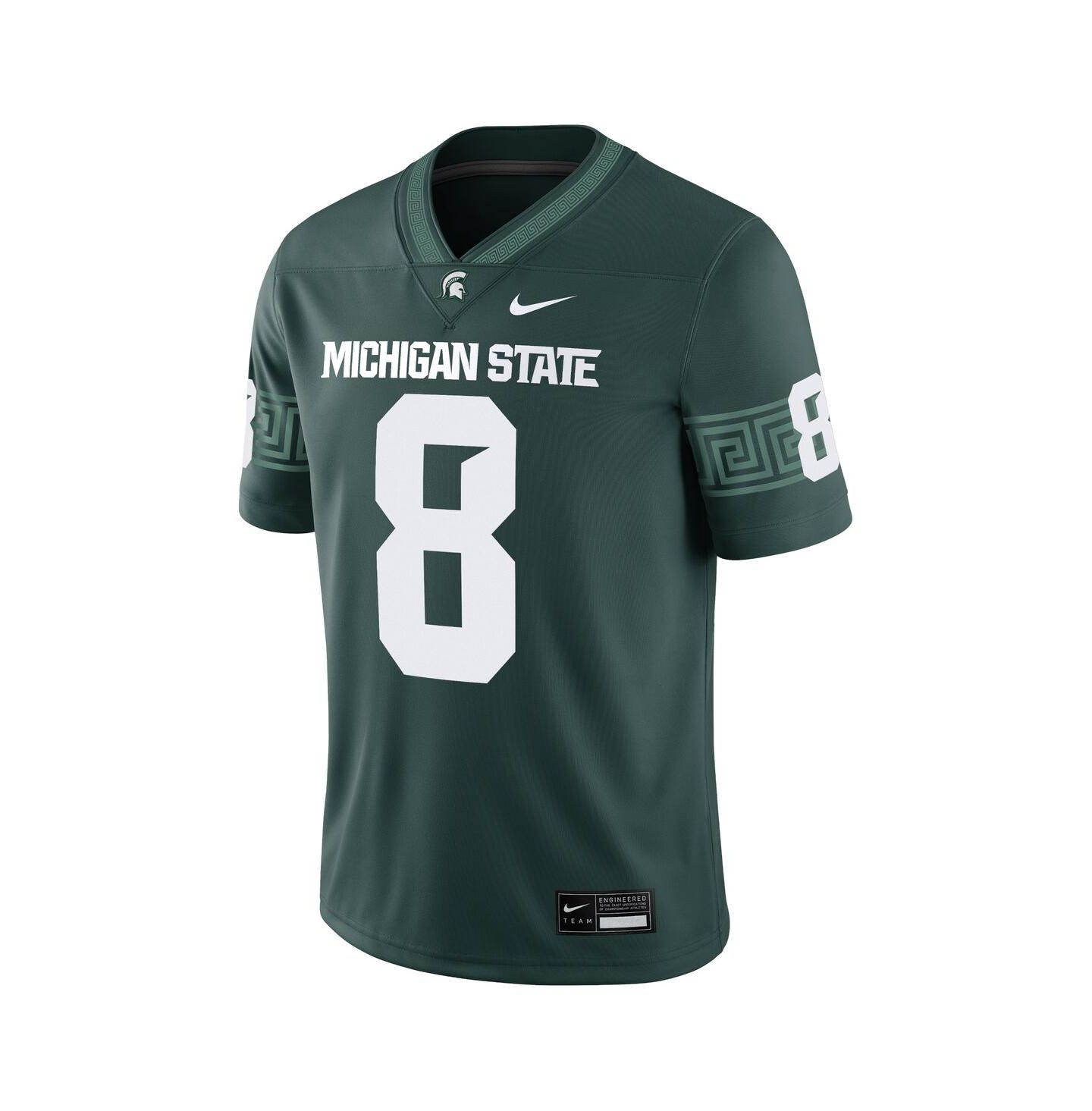Мужской топ Nike Kirk Cousins Green Michigan State Spartans Alumni Game Jersey — фото 3