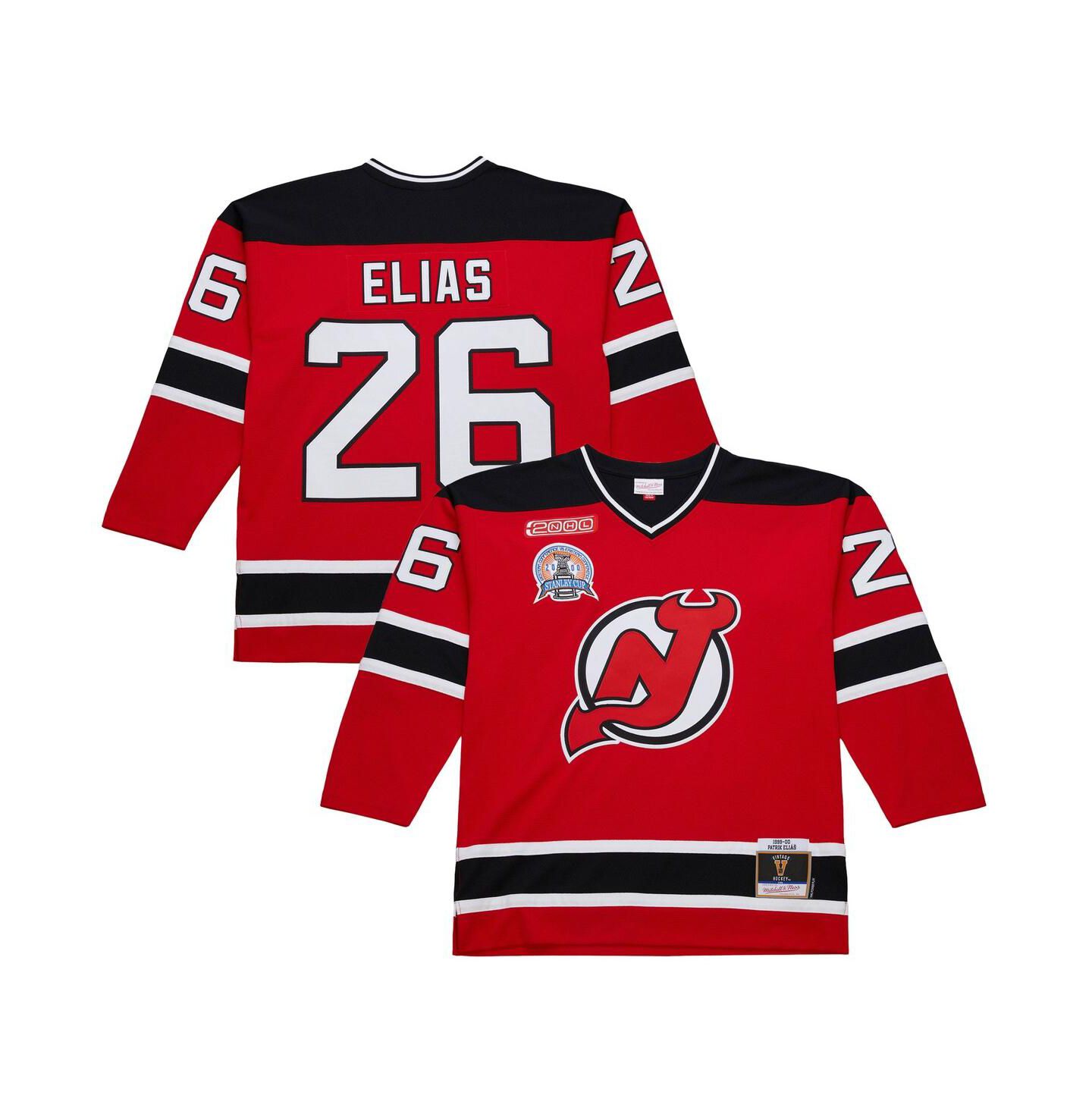 Мужское джерси Mitchell & Ness Men's Patrik Elias Red New Jersey Devils 1999-00 Power Play Jersey — фото 1