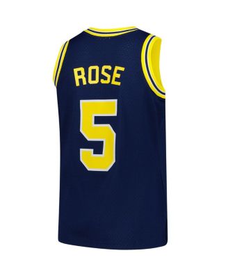 Men's Jalen Rose Navy Michigan Wolverines 1991/92 Swingman Jersey