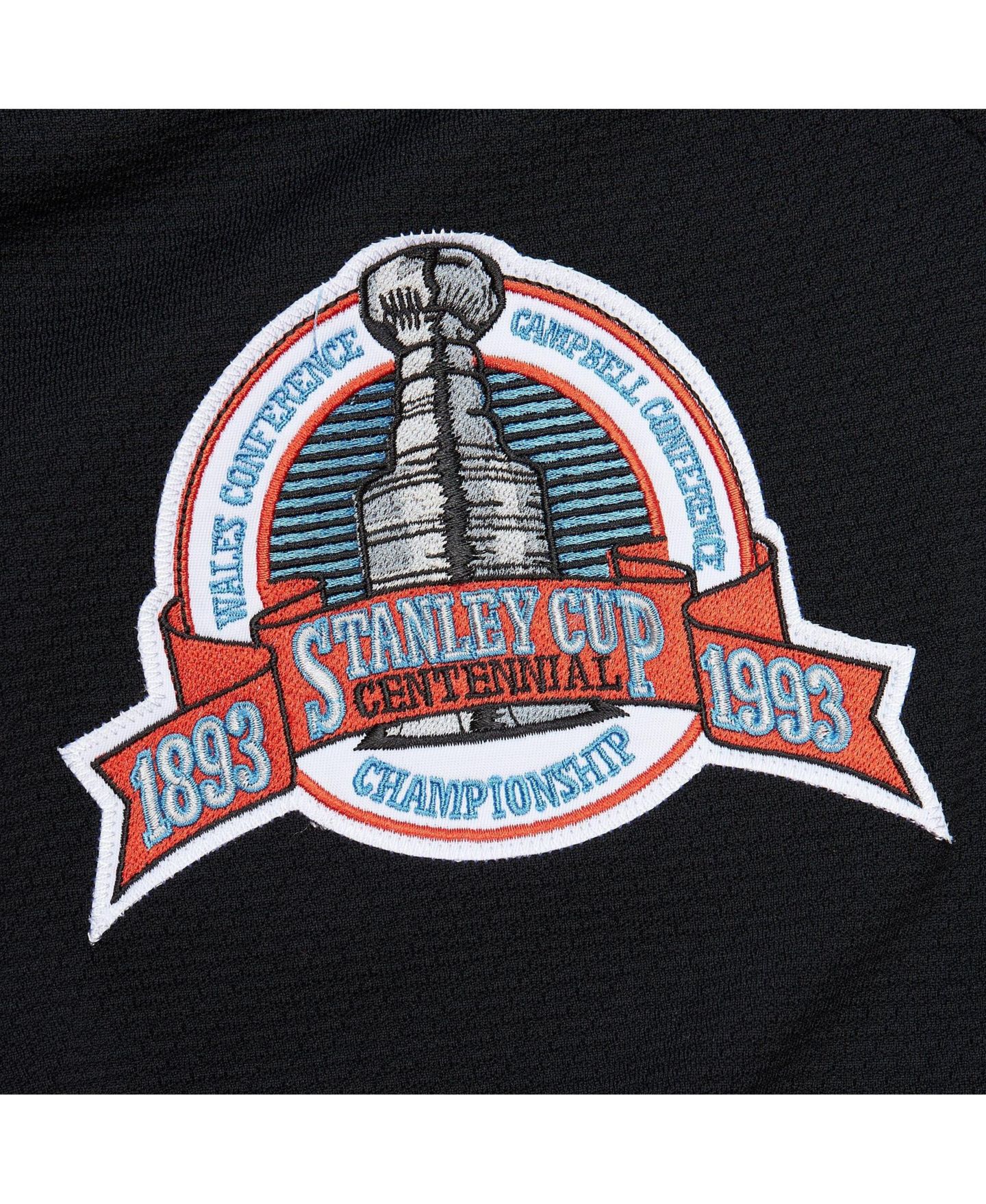 Мужской топ Mitchell & Ness Wayne Gretzky Black Los Angeles Kings Big & Tall 1992/93 Blue Line 2.0 Jersey — фото 3