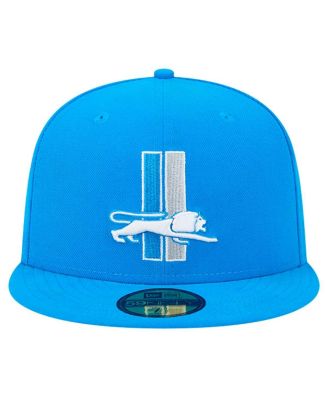 Men's Blue Detroit Lions Omaha Throwback 59FIFTY Fitted Hat