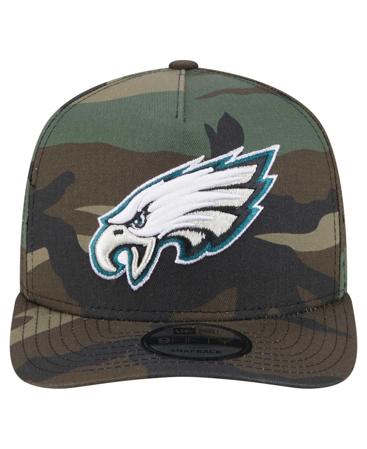 New Era Men's Camo Philadelphia Eagles Woodsy 9FIFTY Snapback Hat