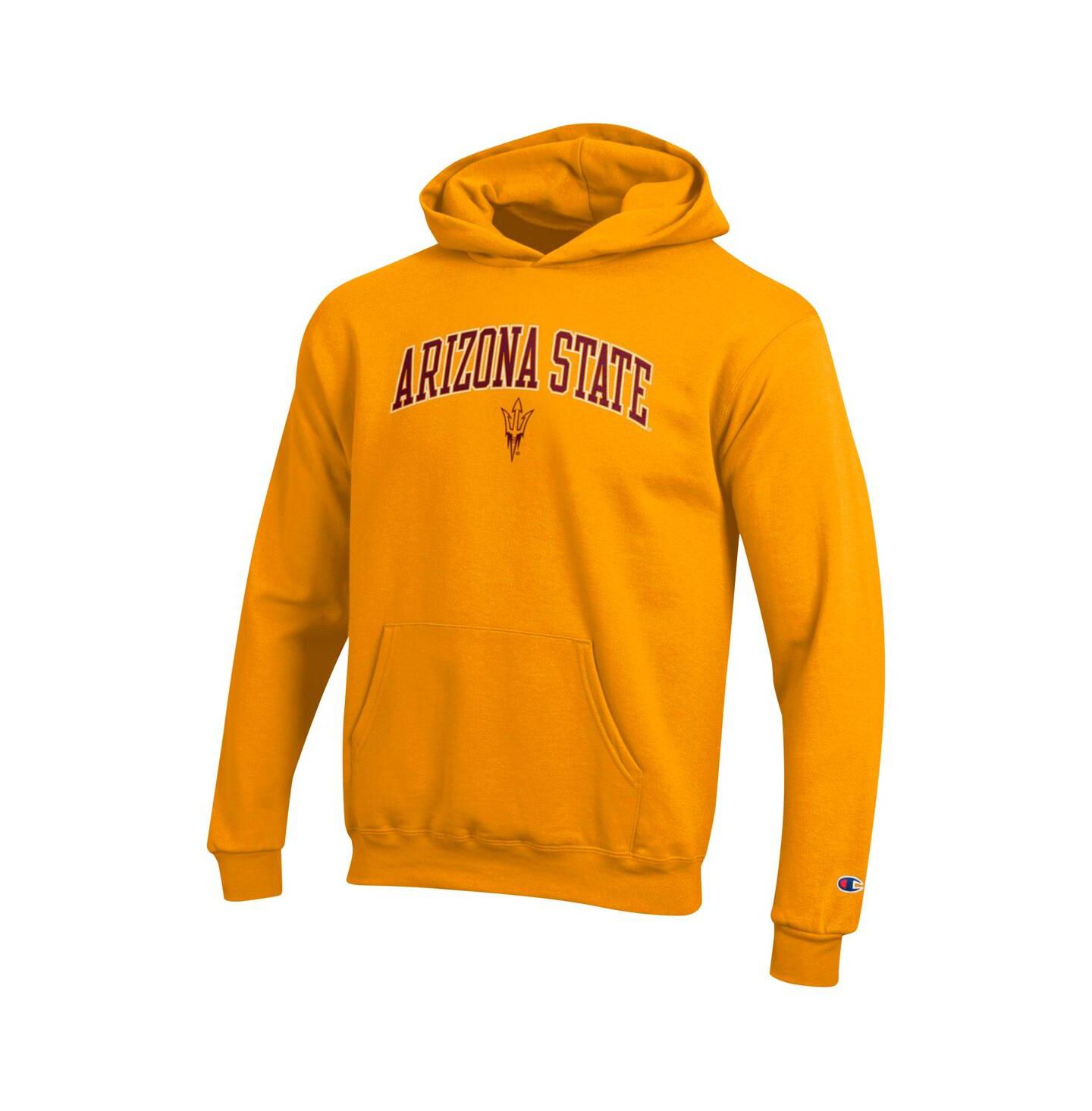 Детское худи Champion Gold Arizona State Sun Devils Campus Pullover — фото 2