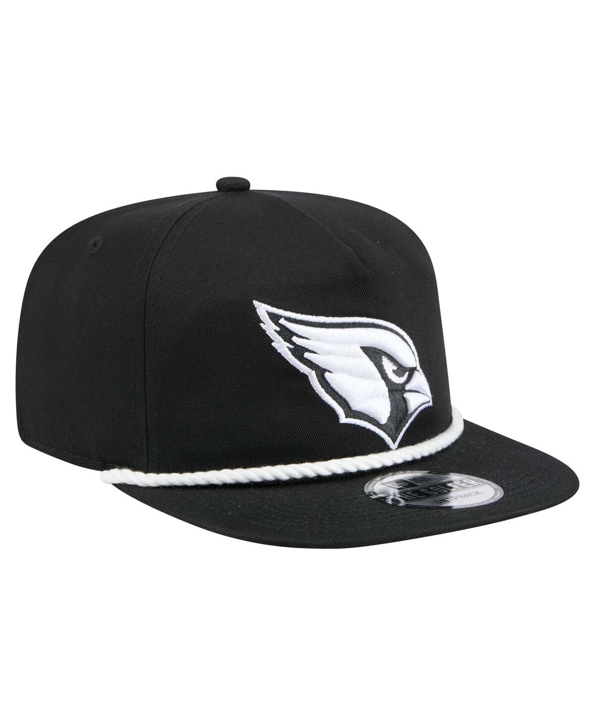 New Era Men's Black Arizona Cardinals B-Dub Golfer Snapback Hat