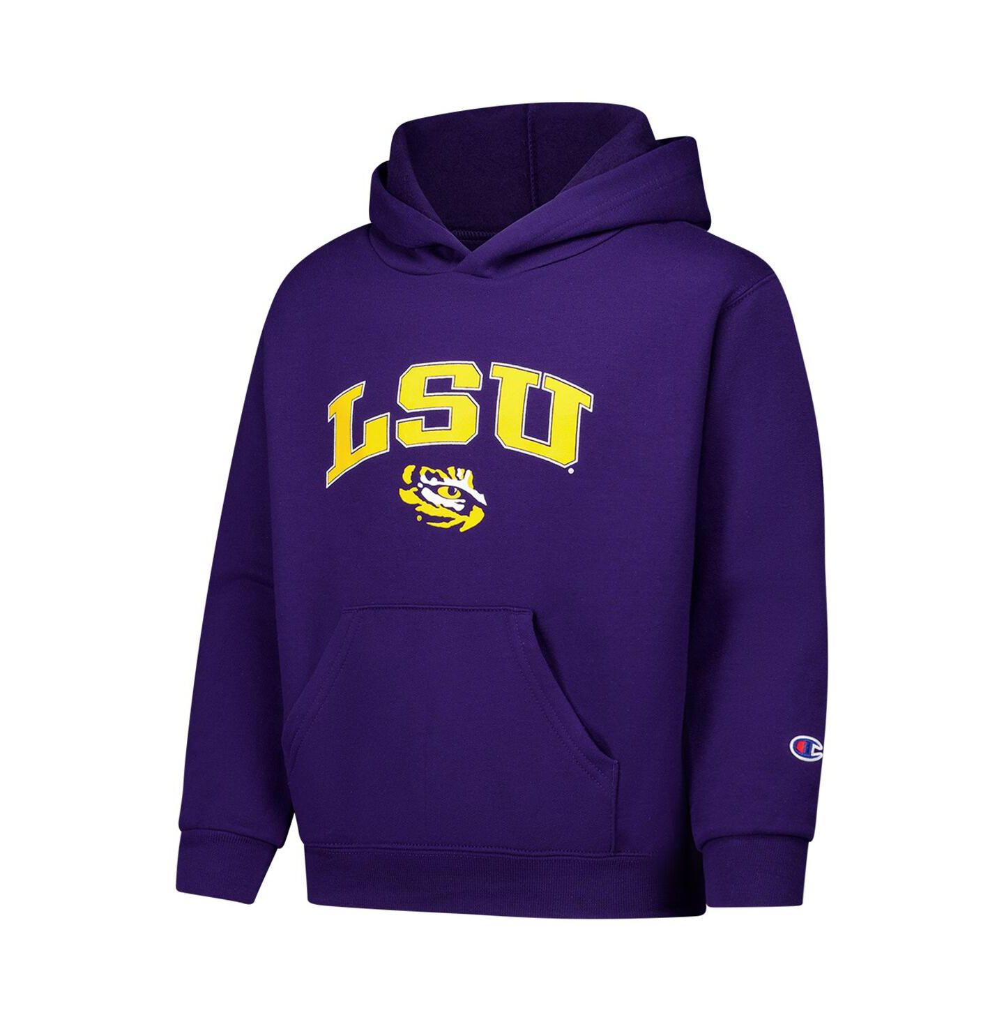 Детское худи Champion Purple LSU Tigers Campus Pullover — фото 3
