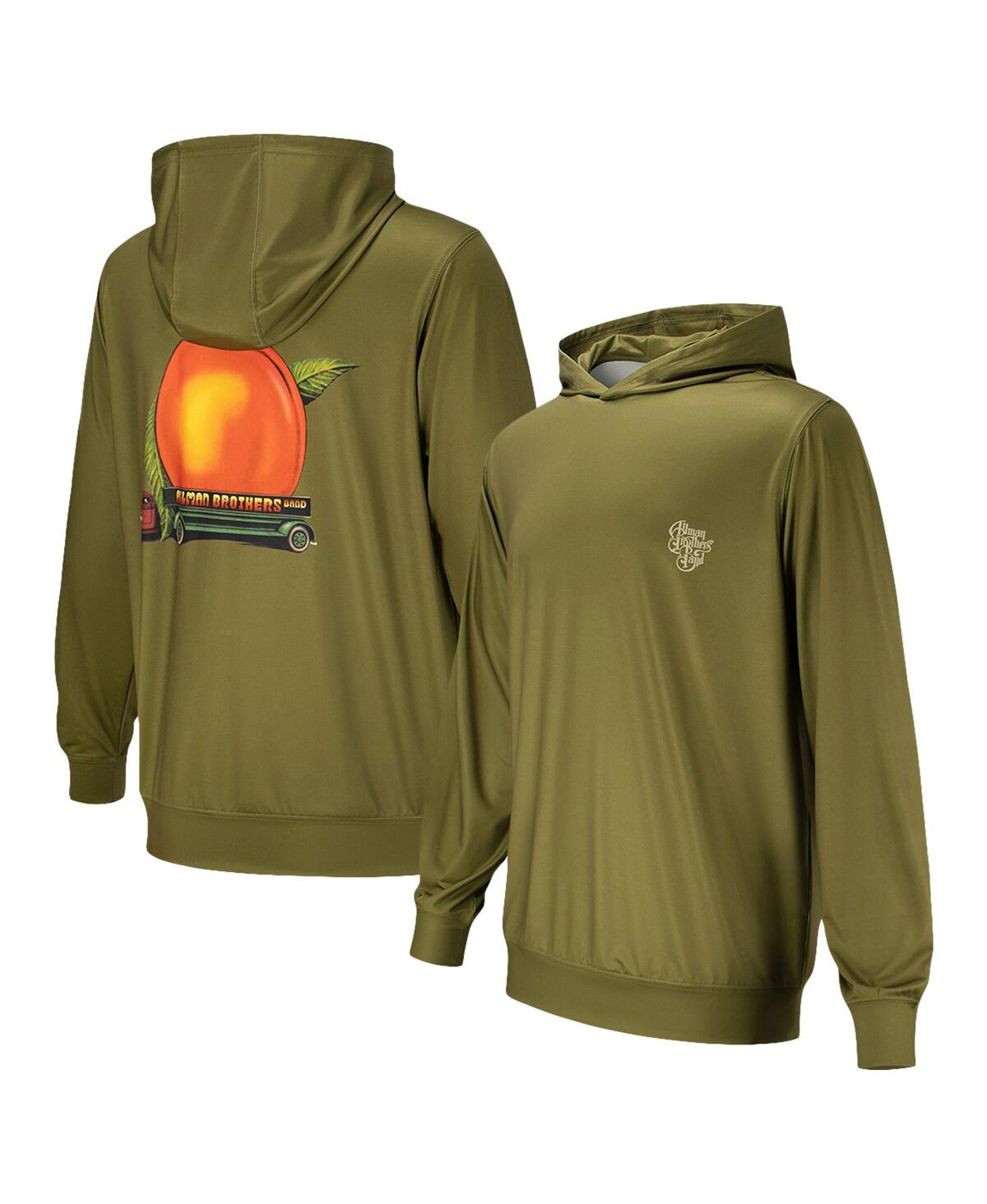 Men's and Women's Olive The Allman Brothers Band Peach Truck Pullover Hoodie - Olive