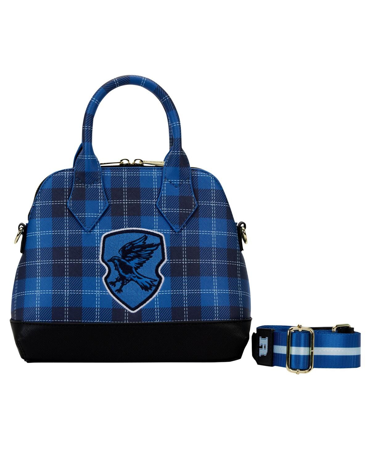 Harry Potter Ravenclaw Varsity Plaid Crossbody Bag - Blue