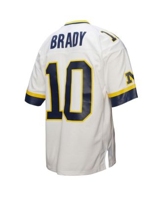Men's Tom Brady White Michigan Wolverines 1999 Legacy Jersey