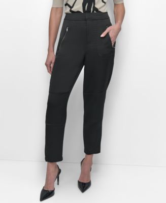 DKNY Women's Elastic Waist-Back Zipper Trousers - Macy's
