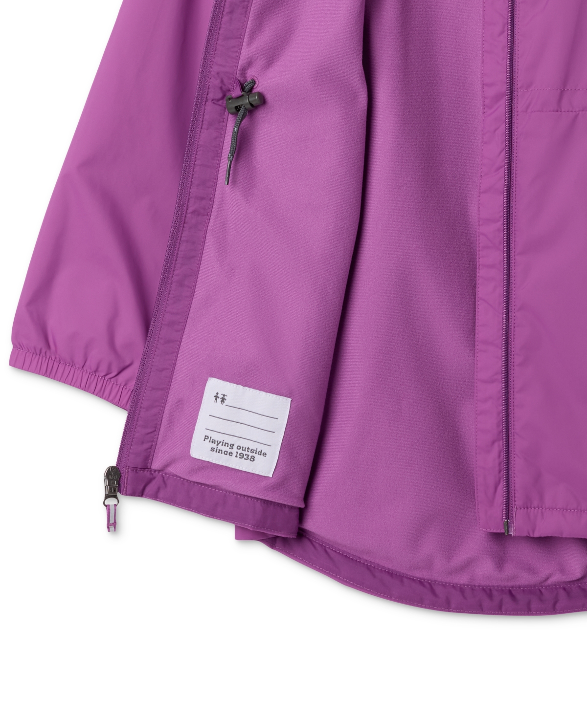 COLUMBIA BIG GIRLS SWITCHBACK LONG HOODED WATERPROOF JACKET 