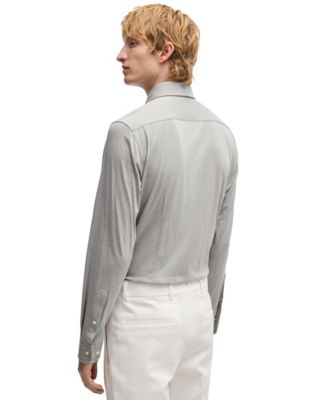 Men's Slim-Fit Cotton-Blend Shirt