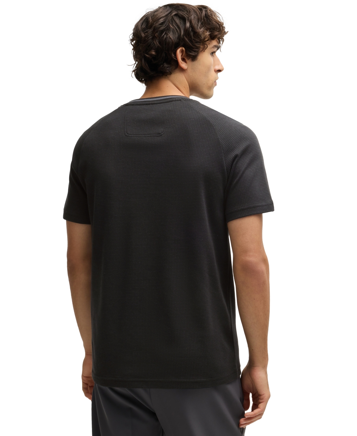 Hugo Boss Boss By  Men's Logo Detail Relaxed Fit T-shirt In Black
