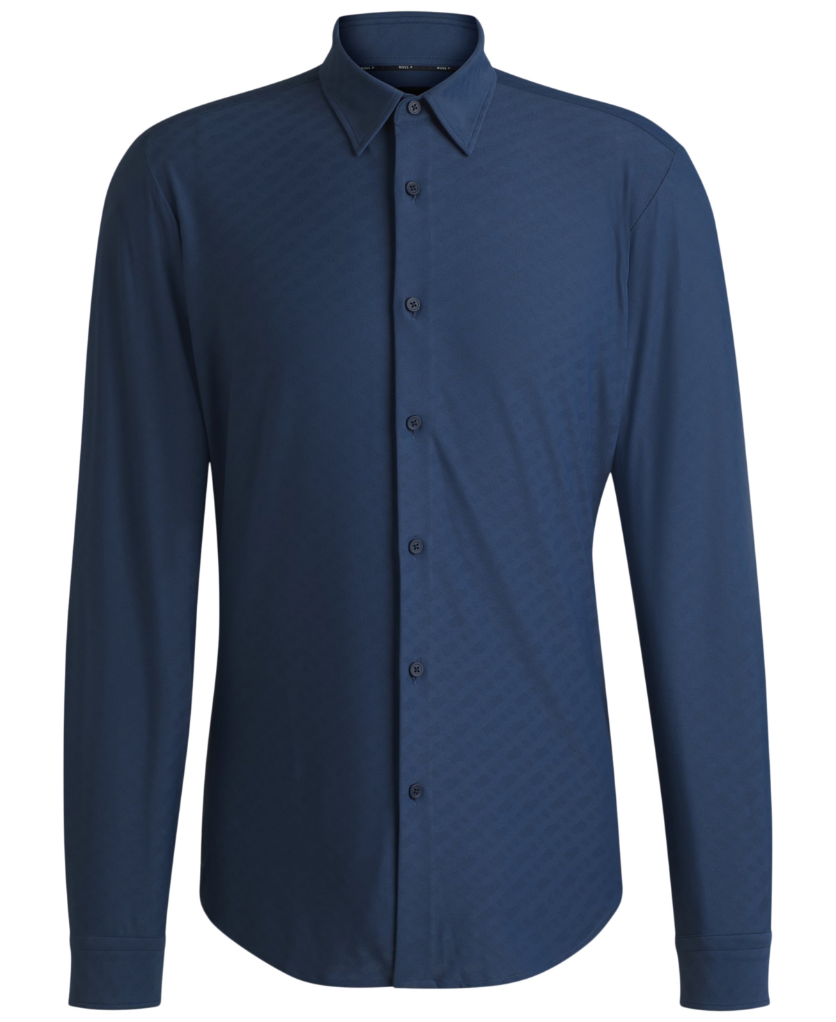 Hugo Boss Boss By  Men's Slim-fit Performance-stretch Jacquard Shirt In Open Blue