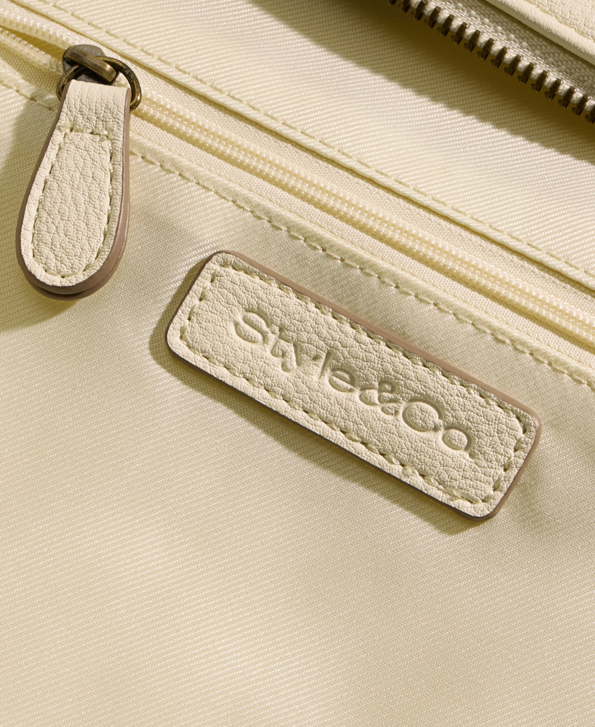 Shop Style & Co Hudsonn Medium Crossbody, Exclusively At Macy's In Alabaster