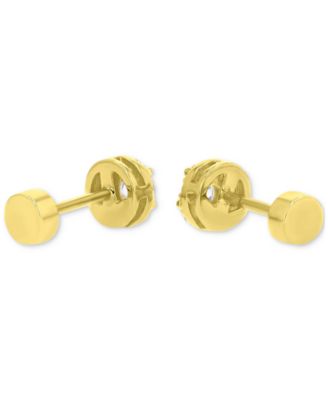 Cubic Zirconia Stud Earrings (1/2 ct. t.w.) in 14k Gold-Plated Sterling Silver